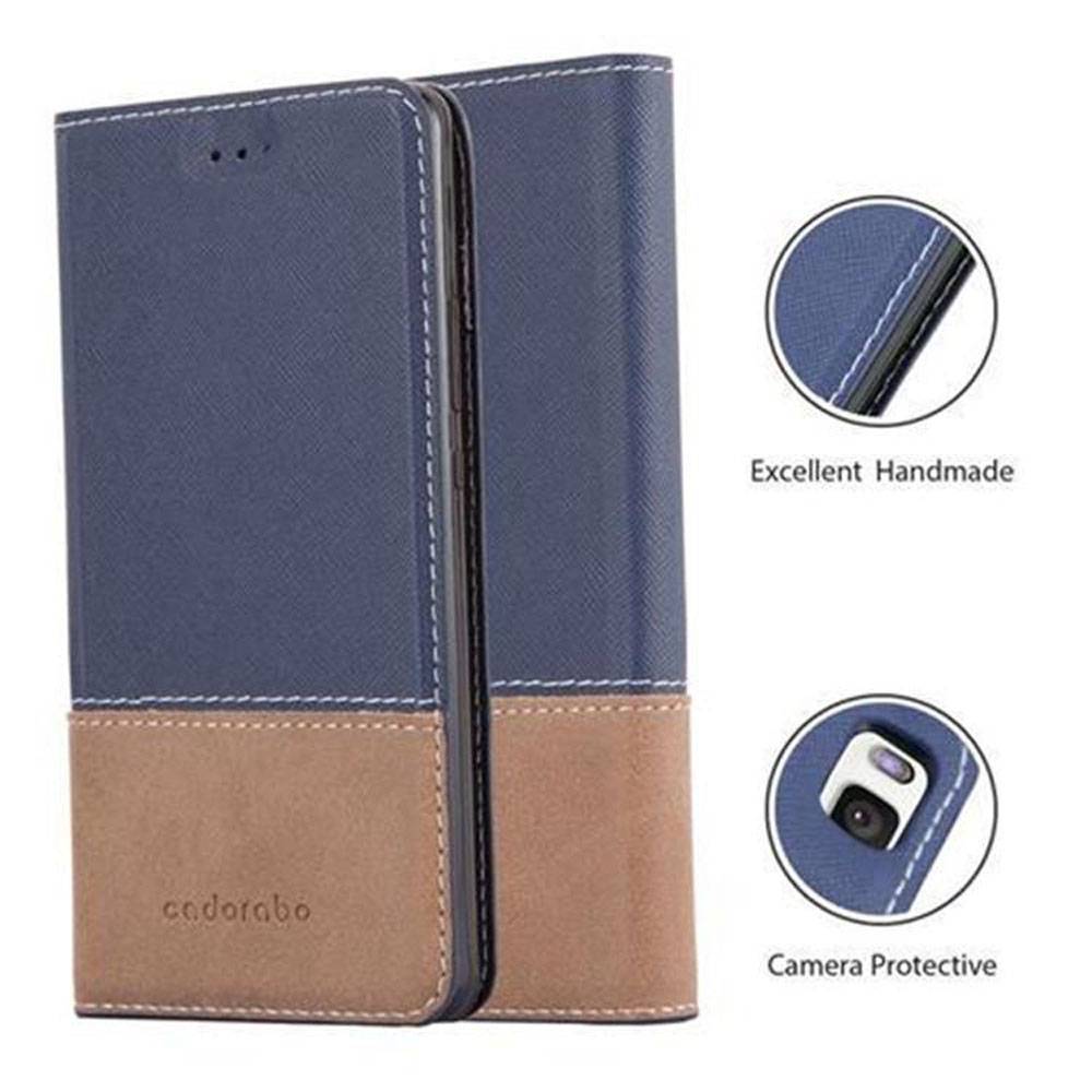 Cadorabo Hülle für Huawei P9 LITE 2016 / G9 LITE Schutzhülle in Blau SHandyhülle Book Case Etui Kunstleder