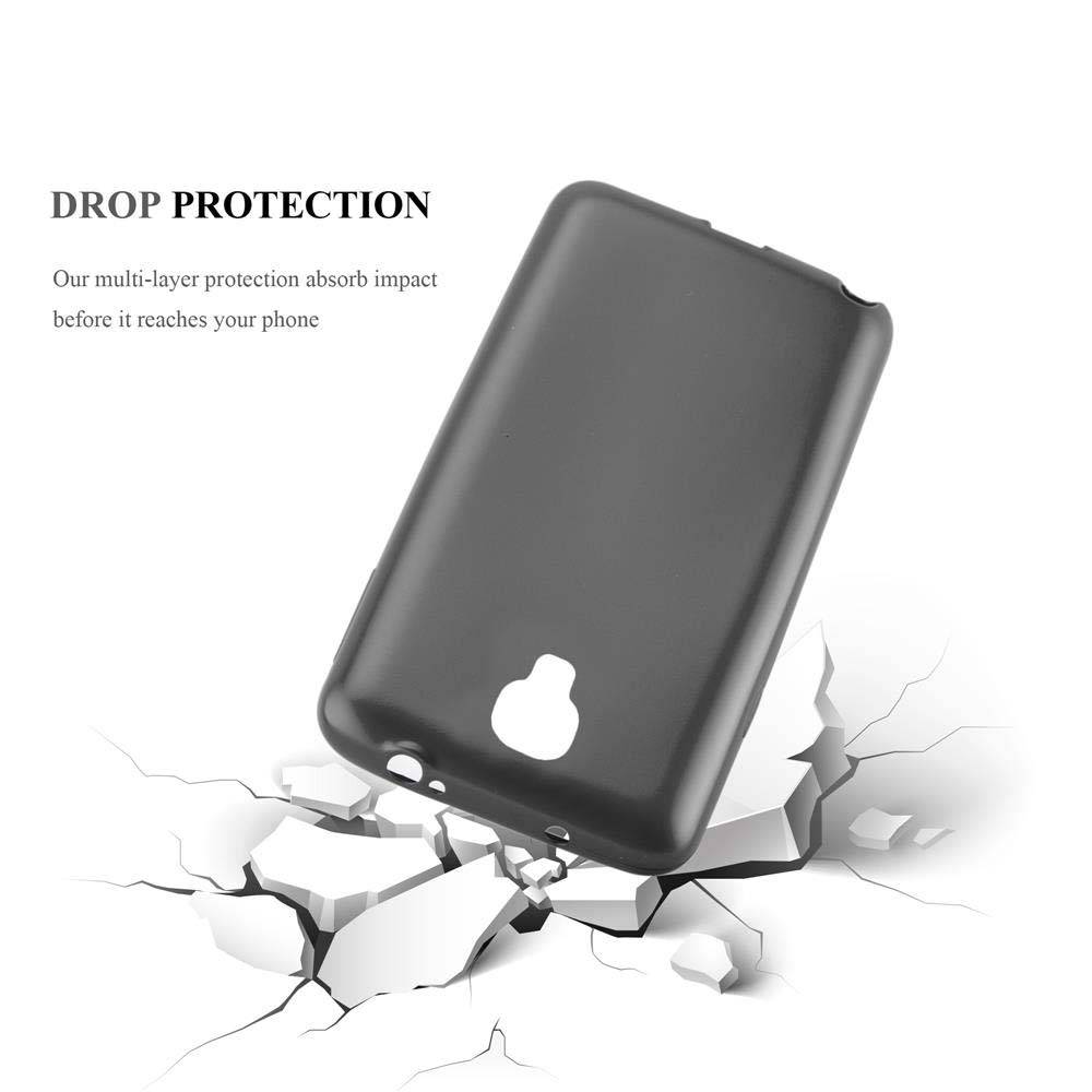Cadorabo Schutzhülle für Samsung Galaxy NOTE 3 NEO Hülle in Grau Handyhülle TPU Silikon Etui Cover Case