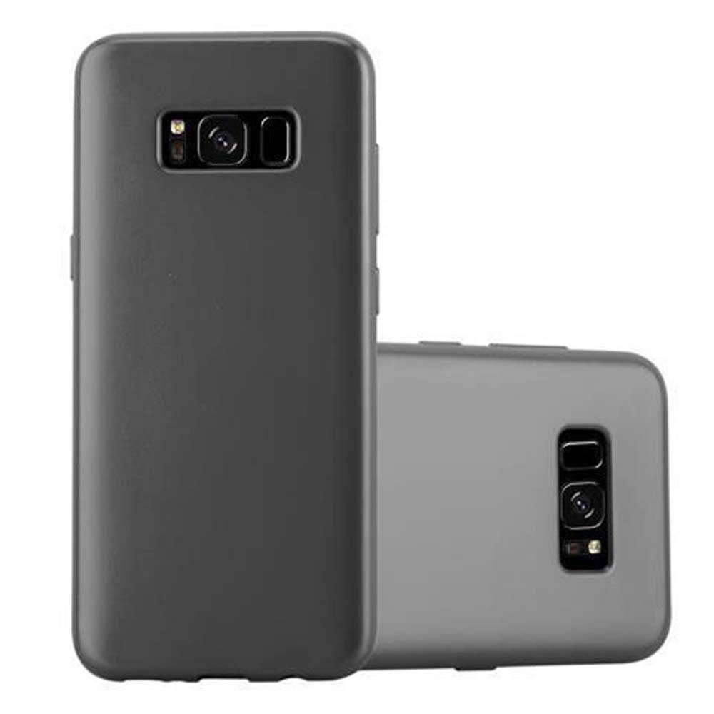 Cadorabo Schutzhülle für Samsung Galaxy S8 Hülle in Grau Handyhülle TPU Silikon Etui Cover Case