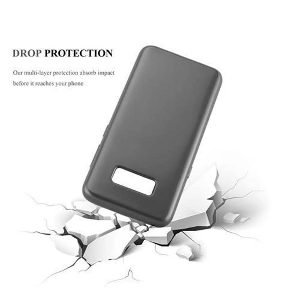 Cadorabo Schutzhülle für Samsung Galaxy S8 Hülle in Grau Handyhülle TPU Silikon Etui Cover Case