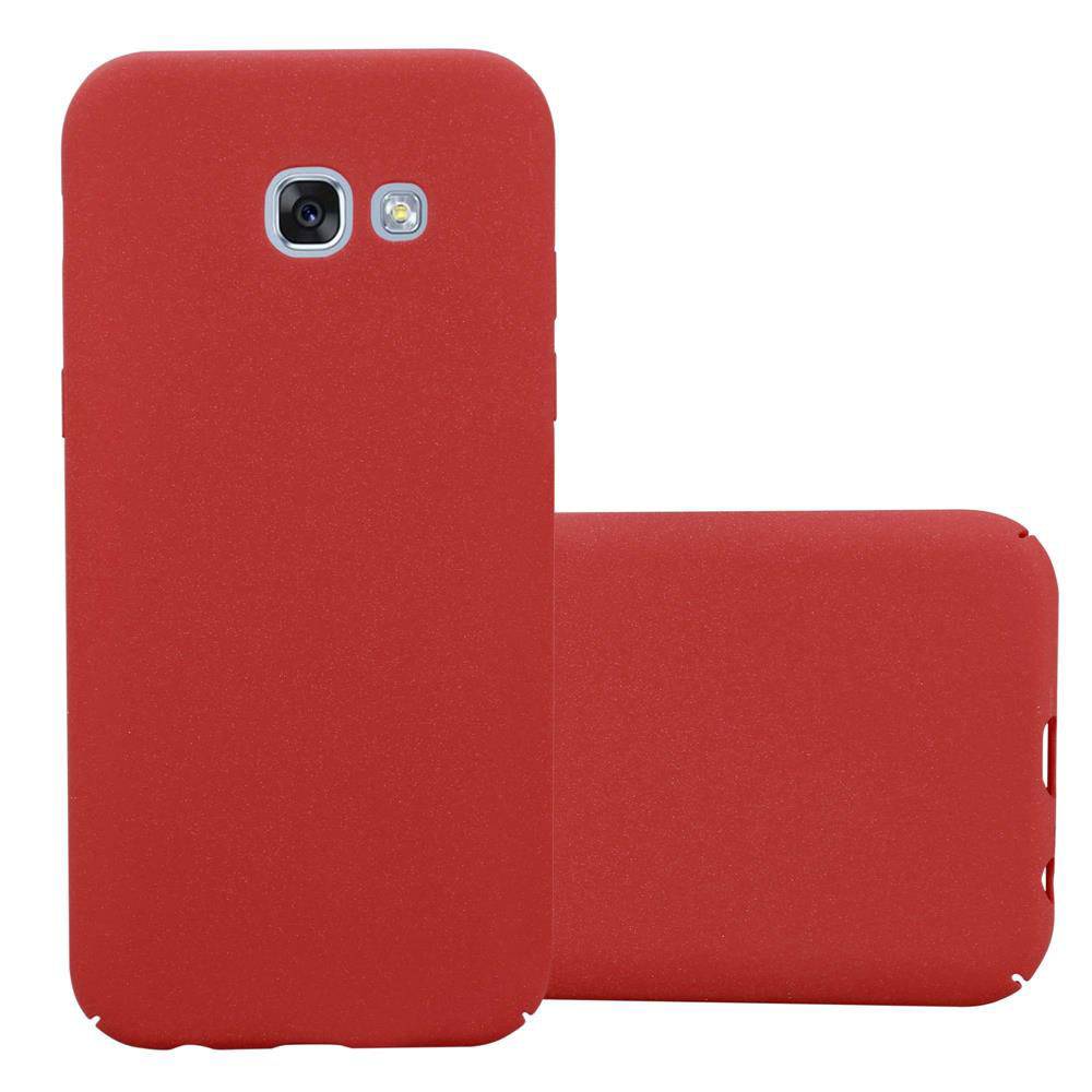 Cadorabo Schutzhülle für Samsung Galaxy A3 2017 Hülle in Rot Etui Hard Case Handyhülle Cover