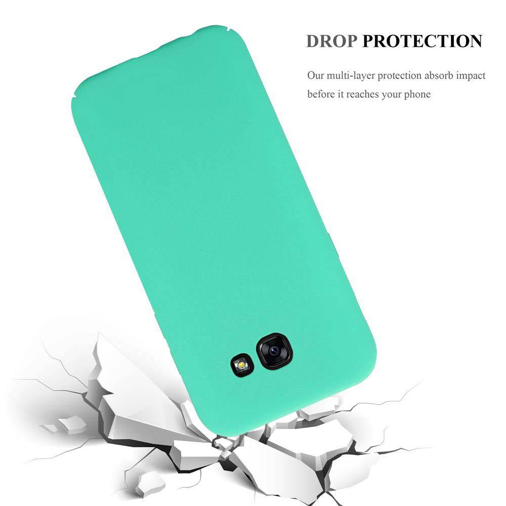 Cadorabo Schutzhülle für Samsung Galaxy A5 2017 Hülle in Grün Etui Hard Case Handyhülle Cover