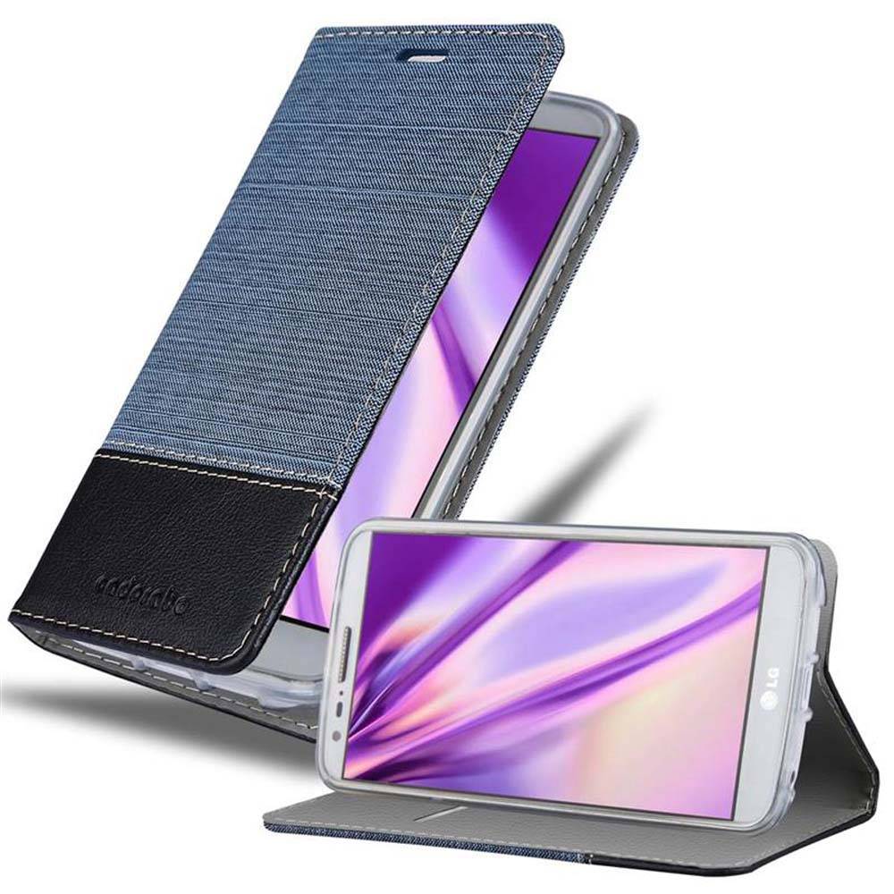 Cadorabo Hülle für LG G2 MINI Schutzhülle in Blau Handy Hülle Etui Book Case Cover