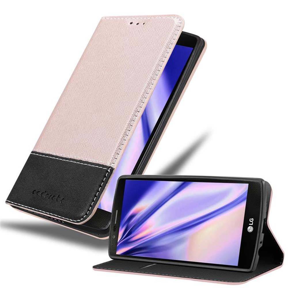 Cadorabo Hülle für LG G4 / G4 PLUS Schutzhülle in Rosa SHandyhülle Book Case Etui Kunstleder