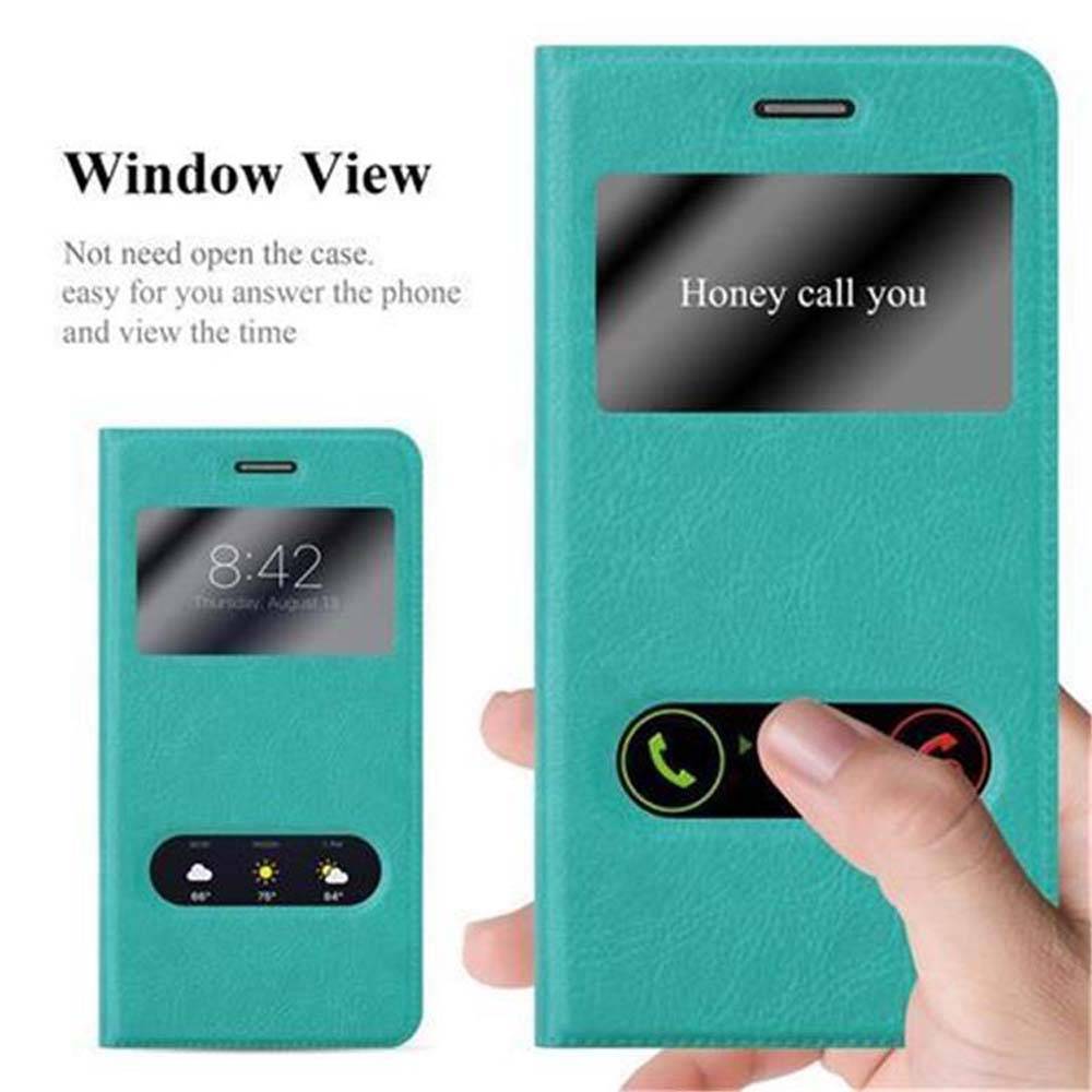 Cadorabo Schutzhülle für LG G4 / G4 PLUS Hülle in Türkis Handyhülle Book Case Cover Etui