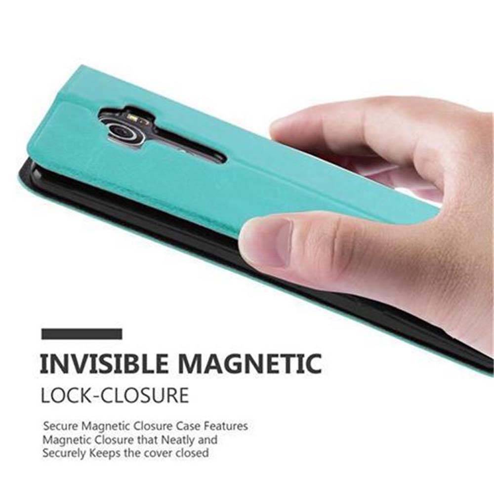 Cadorabo Schutzhülle für LG G4 / G4 PLUS Hülle in Türkis Handyhülle Book Case Cover Etui