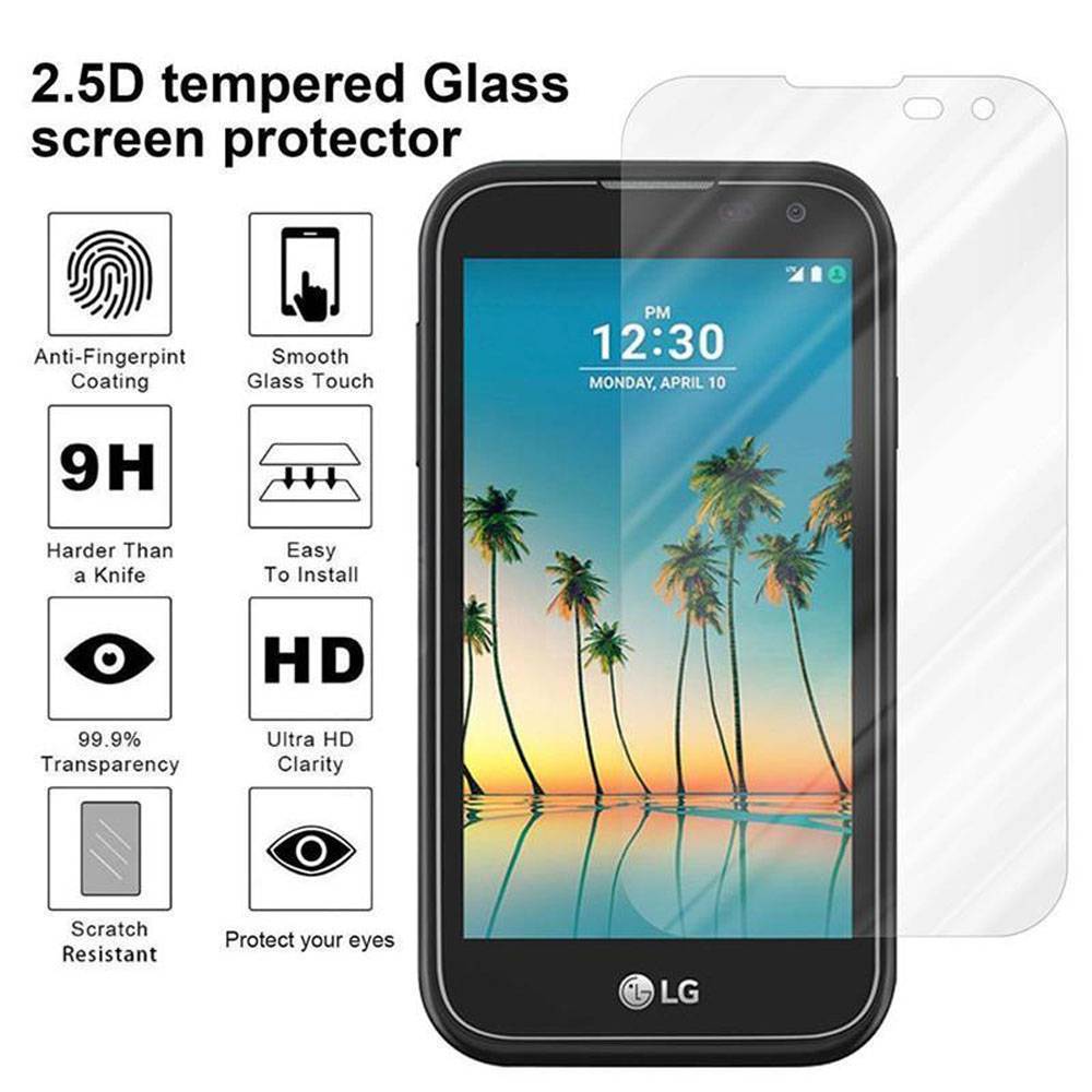 Cadorabo Panzer Folie für LG K3 2017 Schutzfolie in Transparent Gehärtetes Tempered Display-Schutzglas