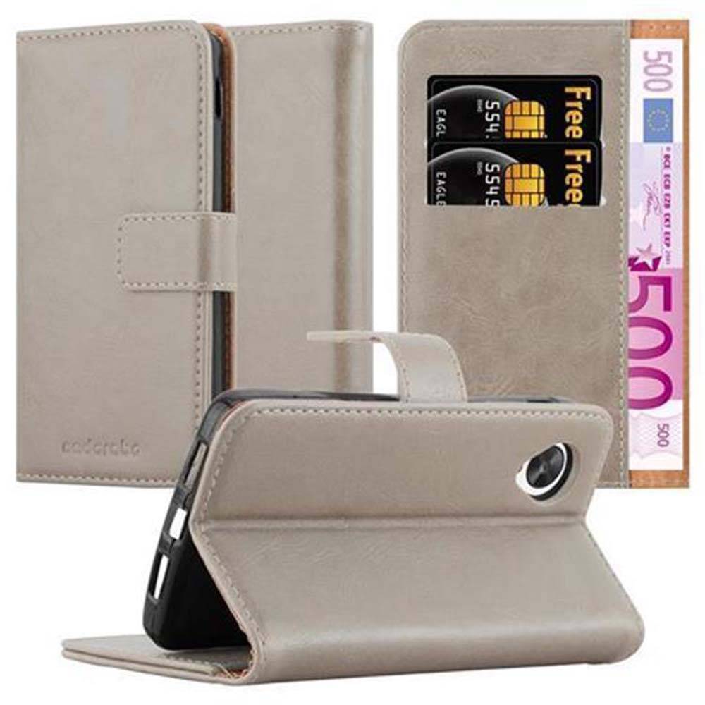 Cadorabo Hülle für LG Google NEXUS 5 Schutzhülle in Braun Handyhülle Book Tasche Case Etui Luxury