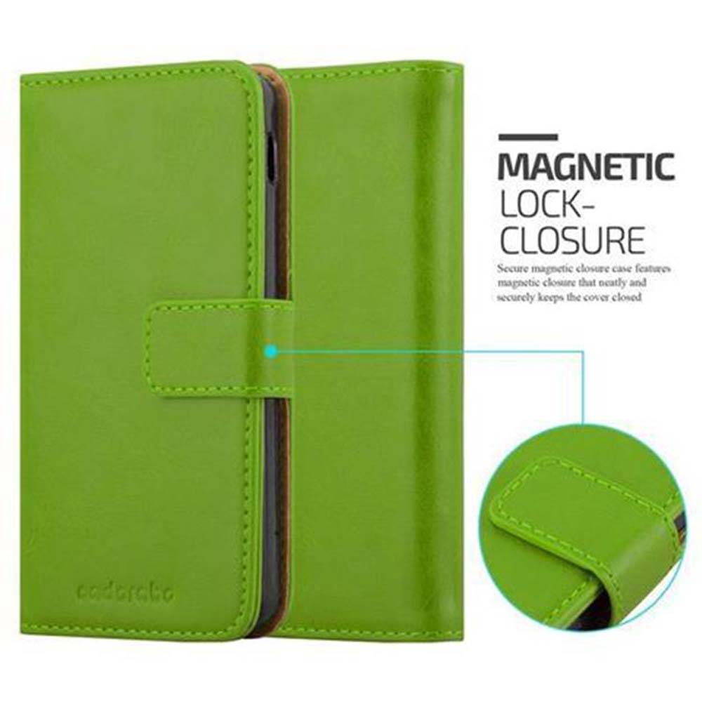 Cadorabo Hülle für LG Google NEXUS 5 Schutzhülle in Grün Handyhülle Book Tasche Case Etui Luxury