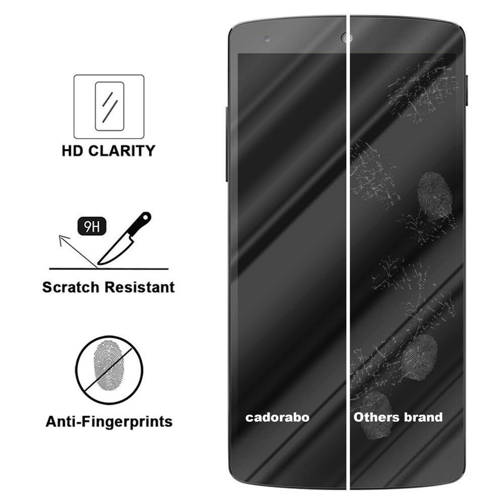 Cadorabo Panzer Folie für LG NEXUS 5 Schutzfolie in Transparent Gehärtetes Tempered Display-Schutzglas