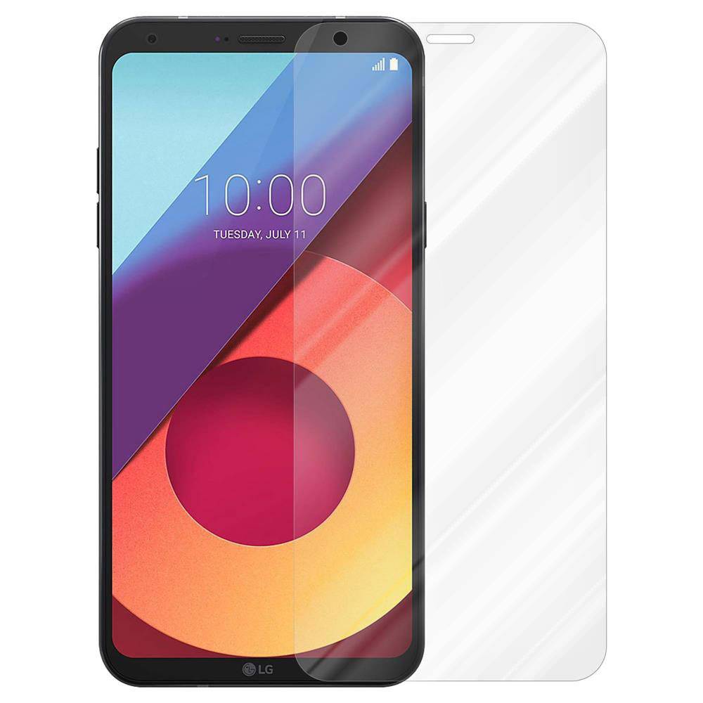 Cadorabo Panzer Folie für LG Q6 Schutzfolie in Transparent Gehärtetes Tempered Display-Schutzglas