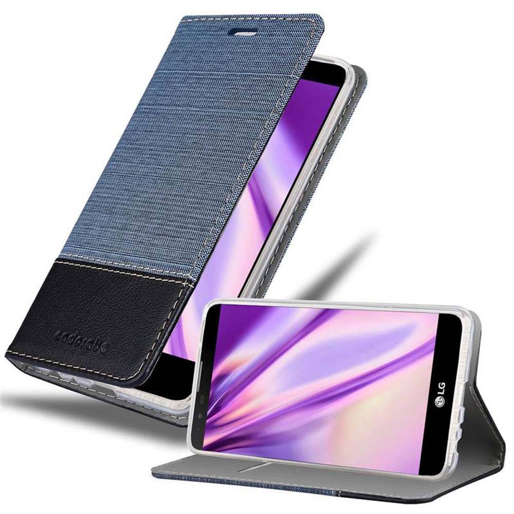 Cadorabo Hülle für LG STYLUS 2 Schutzhülle in Blau Handy Hülle Etui Book Case Cover