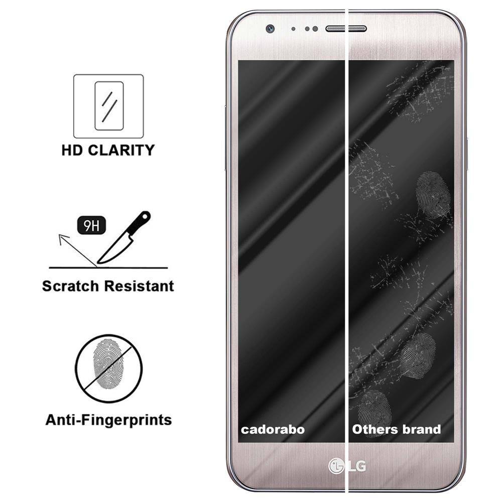 Cadorabo Panzer Folie für LG X CAM Schutzfolie in Transparent Gehärtetes Tempered Display-Schutzglas