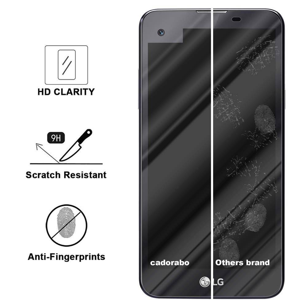 Cadorabo Panzer Folie für LG X SCREEN Schutzfolie in Transparent Gehärtetes Tempered Display-Schutzglas