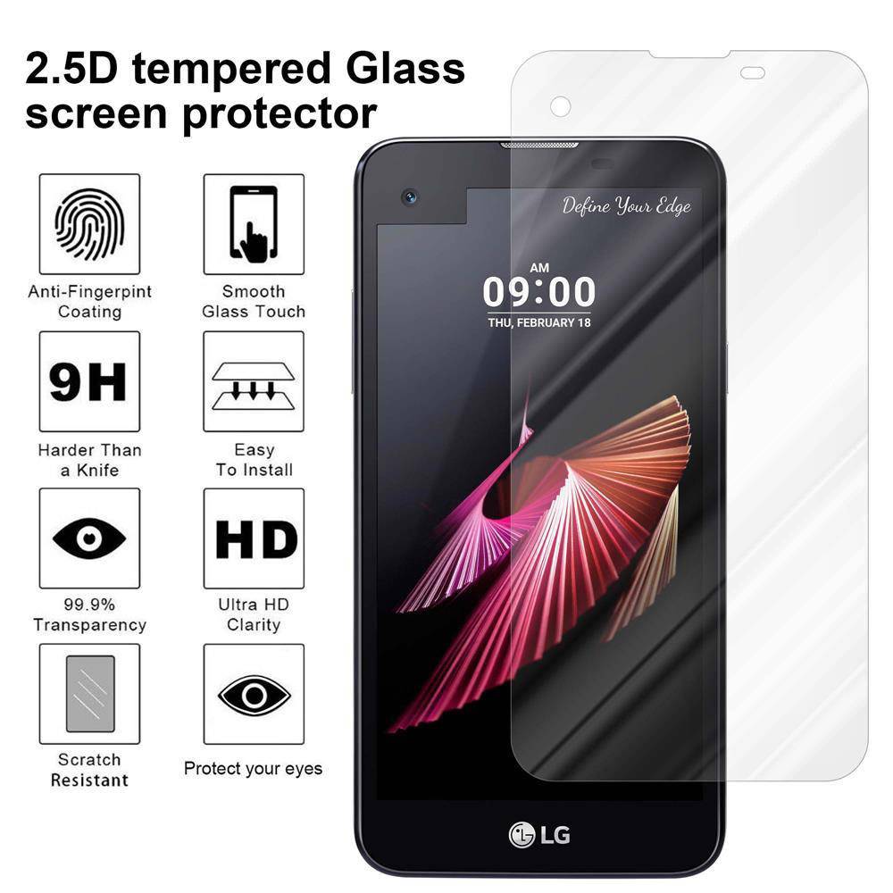 Cadorabo Panzer Folie für LG X SCREEN Schutzfolie in Transparent Gehärtetes Tempered Display-Schutzglas