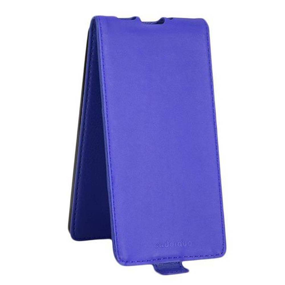Cadorabo Hülle für Nokia 3 2017 Schutzhülle in Blau Flip Handyhülle Case Cover Etui Kunstleder