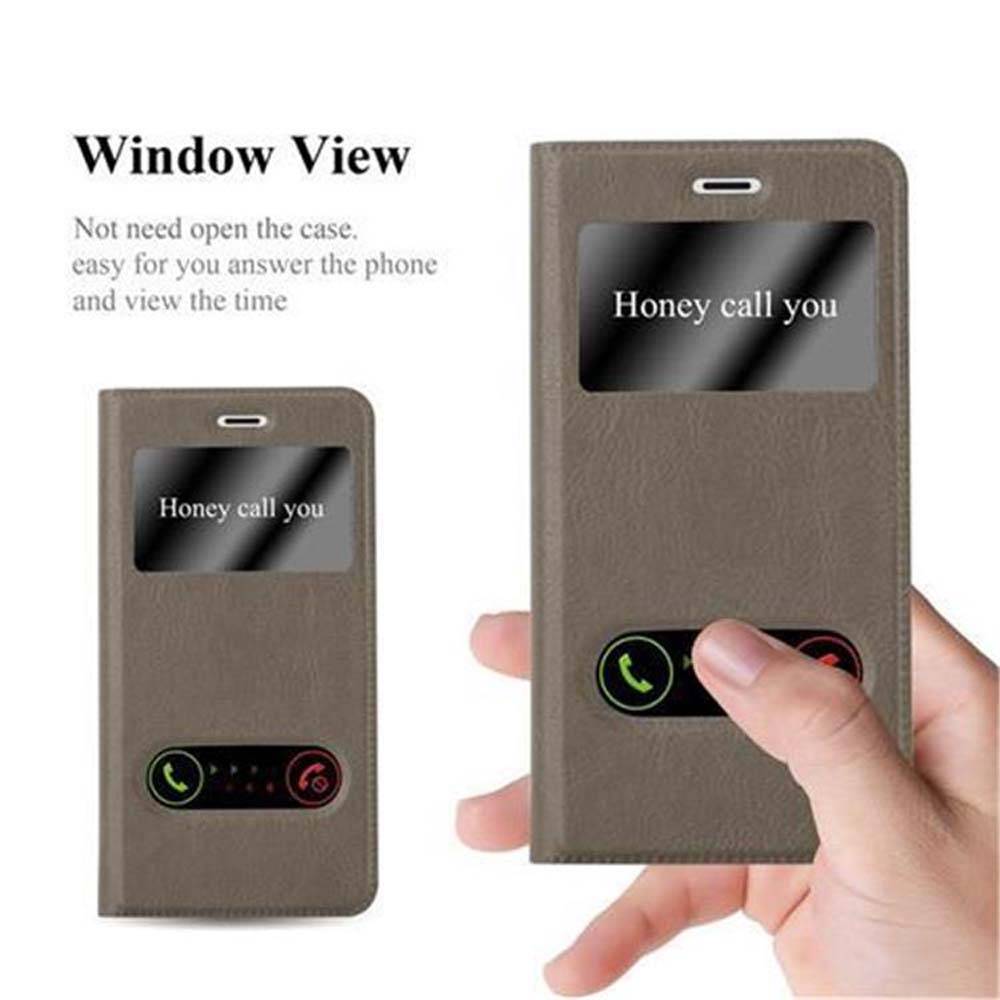 Cadorabo Schutzhülle für Nokia 3 2017 Hülle in Braun Handyhülle Book Case Cover Etui