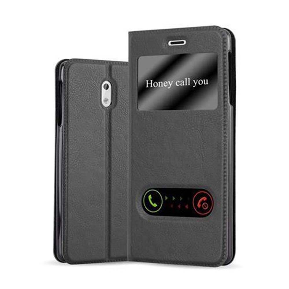 Cadorabo Schutzhülle für Nokia 3 2017 Hülle in Schwarz Handyhülle Book Case Cover Etui