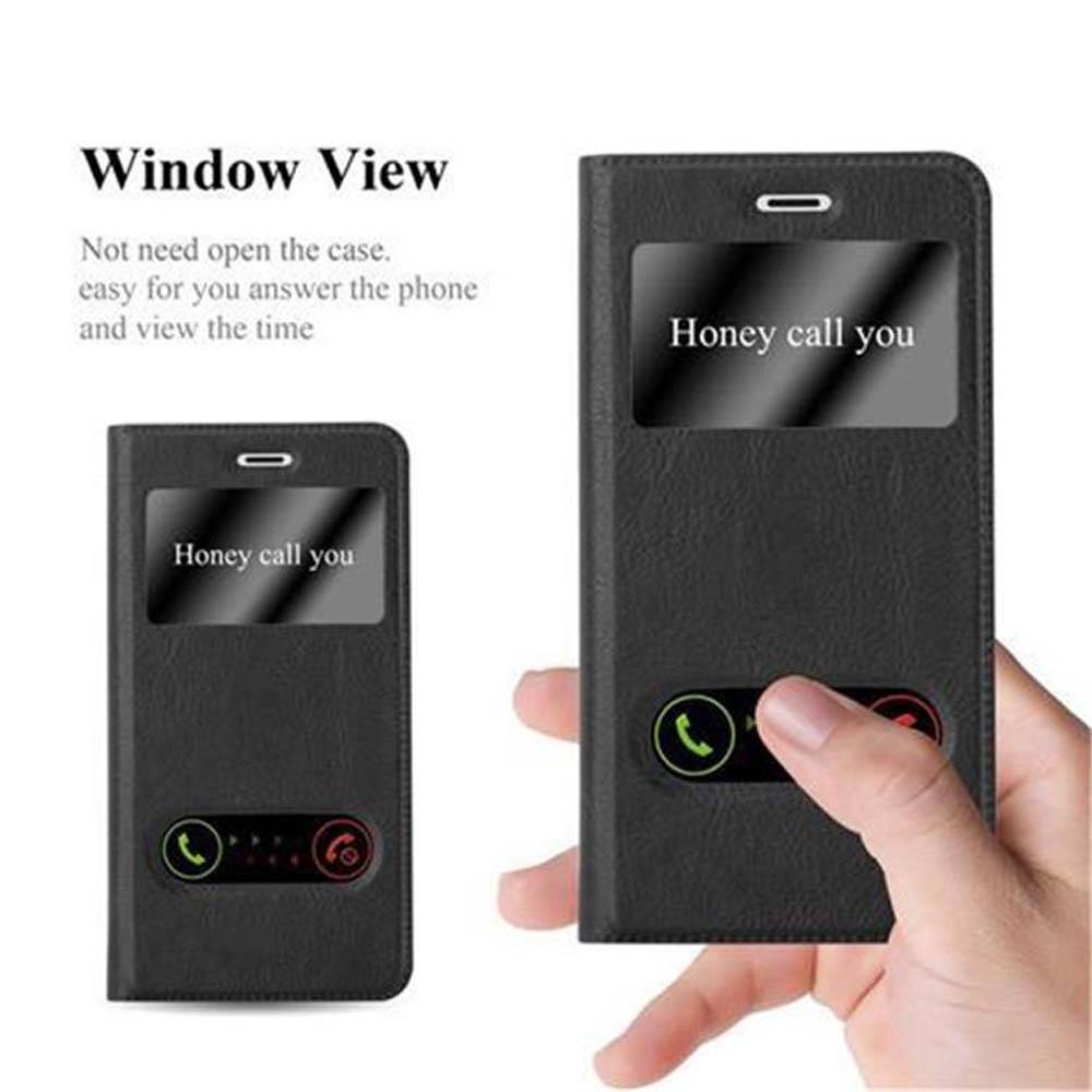 Cadorabo Schutzhülle für Nokia 3 2017 Hülle in Schwarz Handyhülle Book Case Cover Etui
