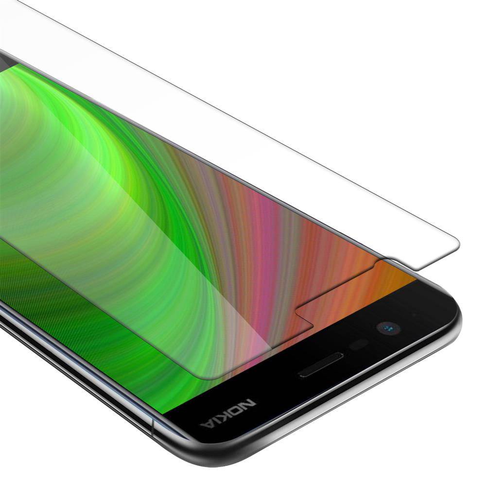 Cadorabo Panzer Folie für Nokia 3 2017 Schutzfolie in Transparent Gehärtetes Tempered Display-Schutzglas