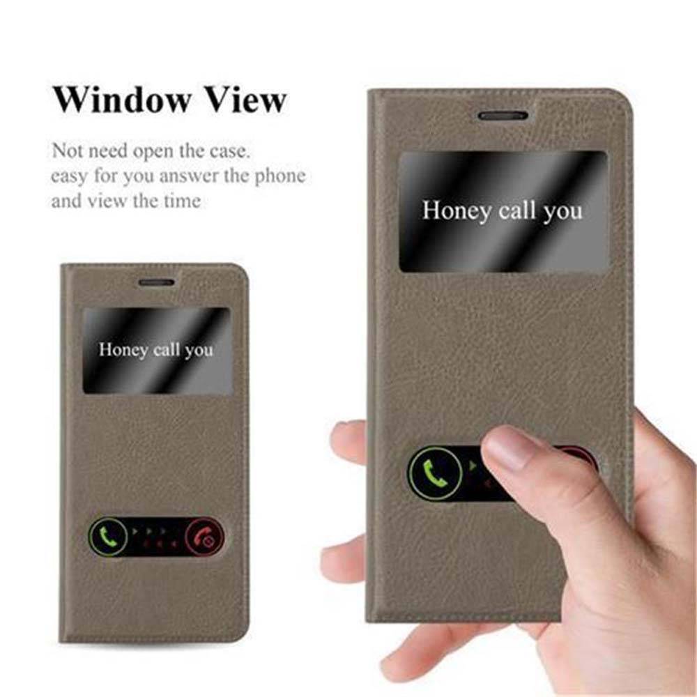Cadorabo Schutzhülle für Nokia 5 2017 Hülle in Braun Handyhülle Book Case Cover Etui