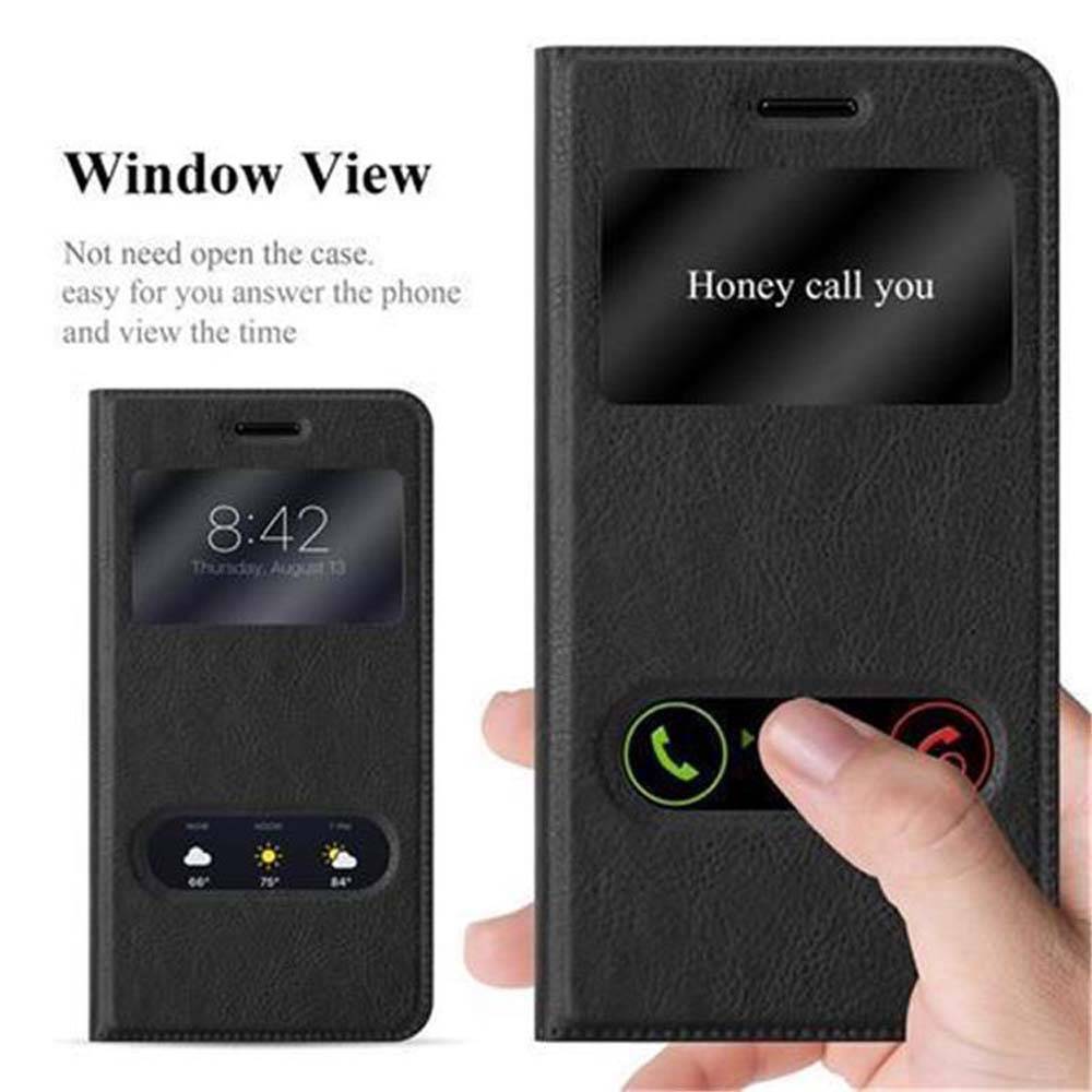 Cadorabo Schutzhülle für Nokia 6 2017 Hülle in Schwarz Handyhülle Book Case Cover Etui