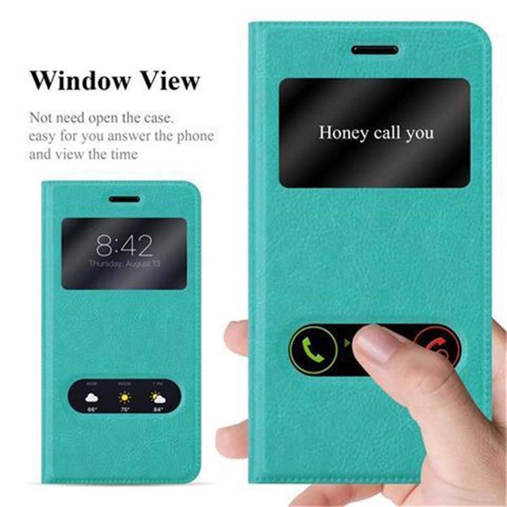 Cadorabo Schutzhülle für Nokia 6 2017 Hülle in Türkis Handyhülle Book Case Cover Etui