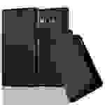 Cadorabo Hülle für Samsung Galaxy A7 2015 Schutz Hülle in Schwarz Handyhülle Etui Case Cover Magnetverschluss