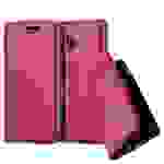 Cadorabo Hülle für Motorola MOTO E1 Schutz Hülle in Rot Handyhülle Etui Case Cover Magnetverschluss