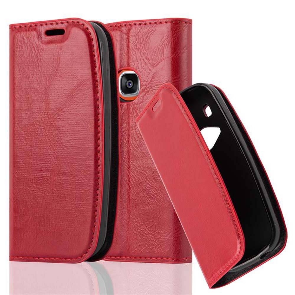 Cadorabo Hülle für Nokia 3310 2G Schutz Hülle in Rot Handyhülle Etui Case Cover Magnetverschluss
