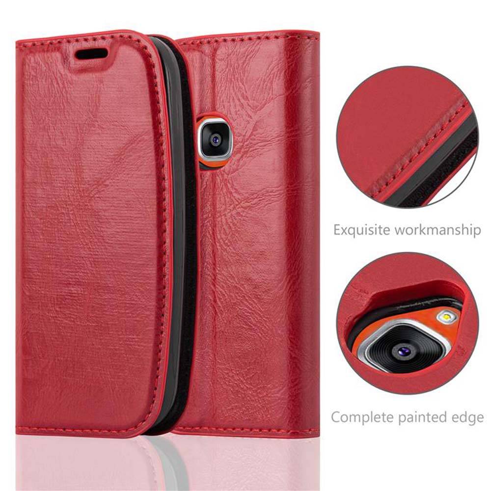 Cadorabo Hülle für Nokia 3310 2G Schutz Hülle in Rot Handyhülle Etui Case Cover Magnetverschluss