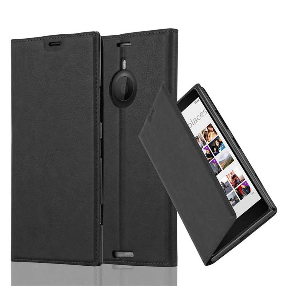 Cadorabo Hülle für Nokia Lumia 1520 Schutz Hülle in Schwarz Handyhülle Etui Case Cover Magnetverschluss