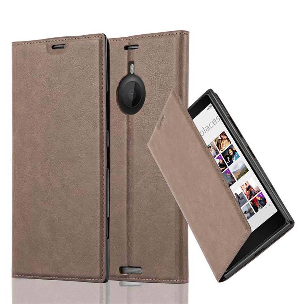Cadorabo Hülle für Nokia Lumia 1520 Schutz Hülle in Braun Handyhülle Etui Case Cover Magnetverschluss