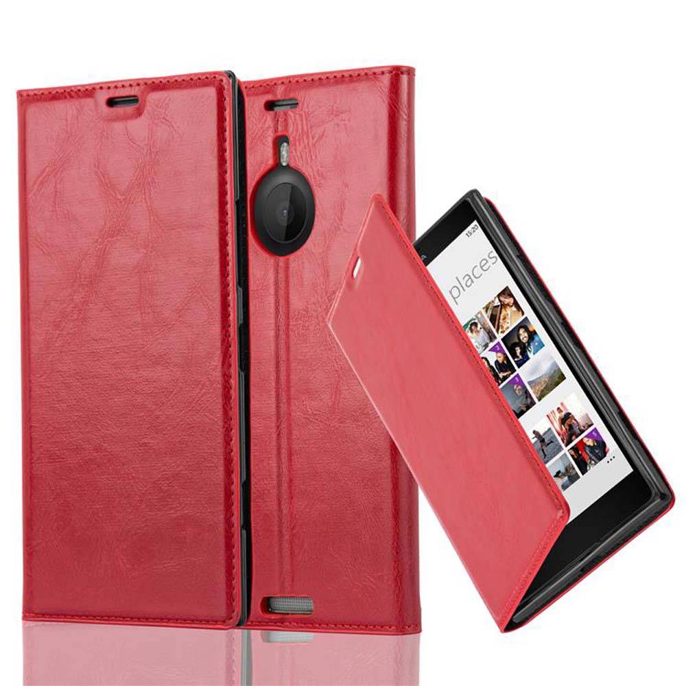 Cadorabo Hülle für Nokia Lumia 1520 Schutz Hülle in Rot Handyhülle Etui Case Cover Magnetverschluss
