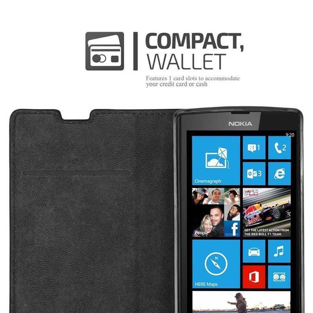 Cadorabo Hülle für Nokia Lumia 520 / 521 Schutz Hülle in Rot Handyhülle Etui Case Cover Magnetverschluss