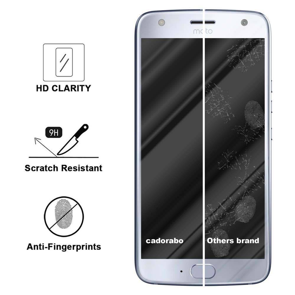 Cadorabo Panzer Folie für Motorola MOTO X4 Schutzfolie in Transparent Gehärtetes Tempered Display-Schutzglas