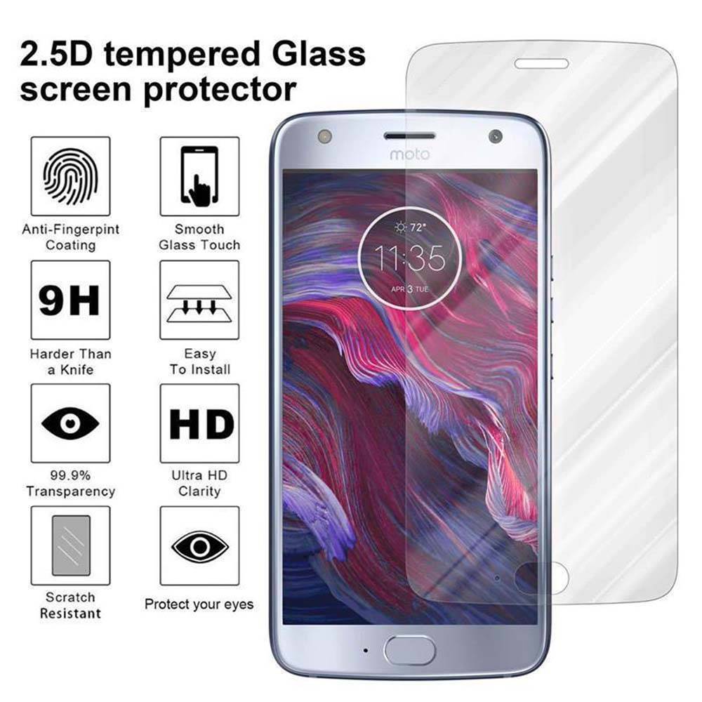 Cadorabo Panzer Folie für Motorola MOTO X4 Schutzfolie in Transparent Gehärtetes Tempered Display-Schutzglas