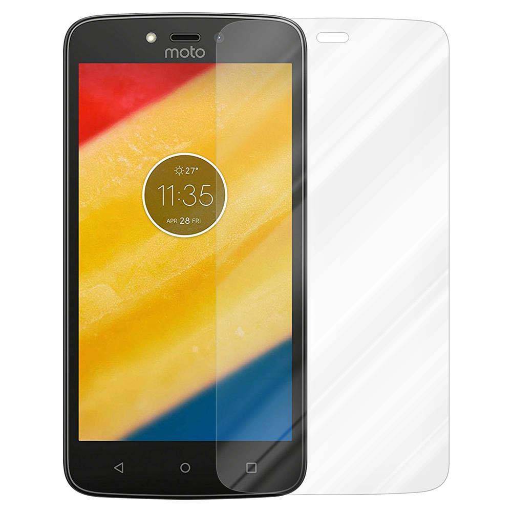 Cadorabo Panzer Folie für Motorola MOTO C Schutzfolie in Transparent Gehärtetes Tempered Display-Schutzglas