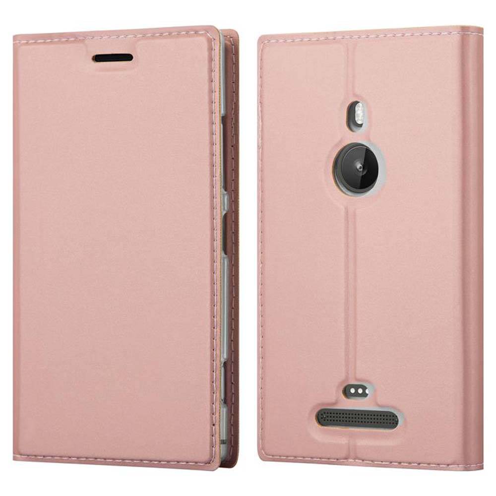 Cadorabo Handyhülle für Nokia Lumia 925 Schutz Hülle in Rosa Cover Etui Book Case Booklet