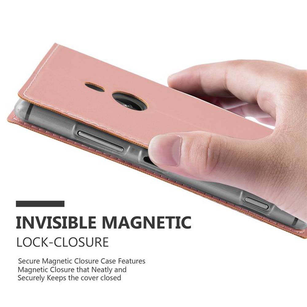 Cadorabo Handyhülle für Nokia Lumia 925 Schutz Hülle in Rosa Cover Etui Book Case Booklet
