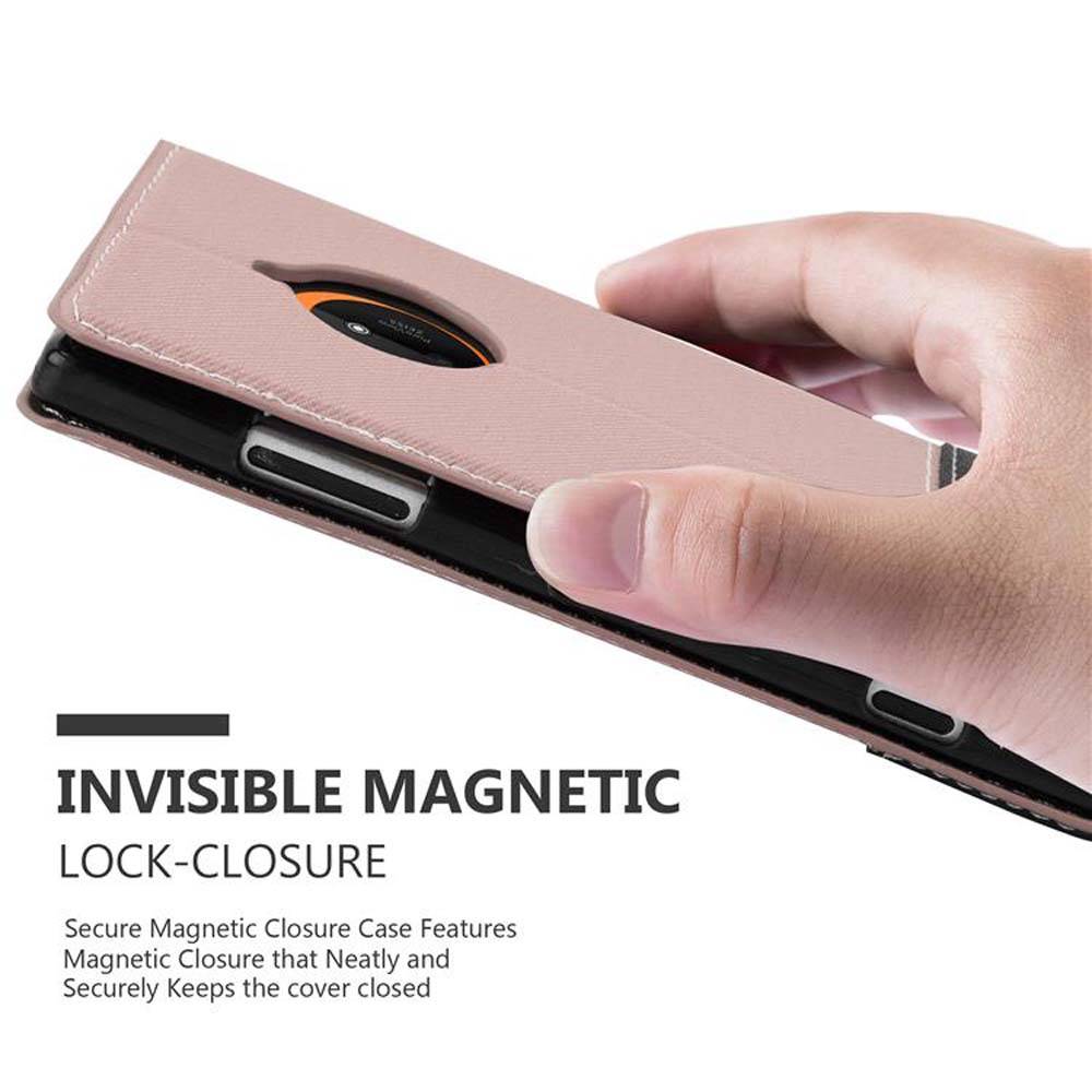 Cadorabo Hülle für Nokia Lumia 830 Schutzhülle in Rosa SHandyhülle Book Case Etui Kunstleder
