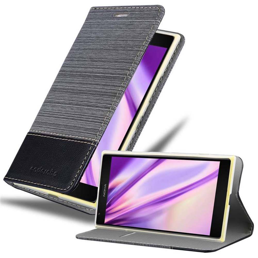 Cadorabo Hülle für Nokia Lumia 1520 Schutzhülle in Grau Handy Hülle Etui Book Case Cover