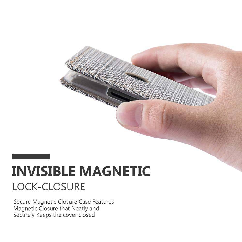 Cadorabo Hülle für Nokia Lumia 520 / 521 Schutzhülle in Grau Handy Hülle Etui Book Case Cover