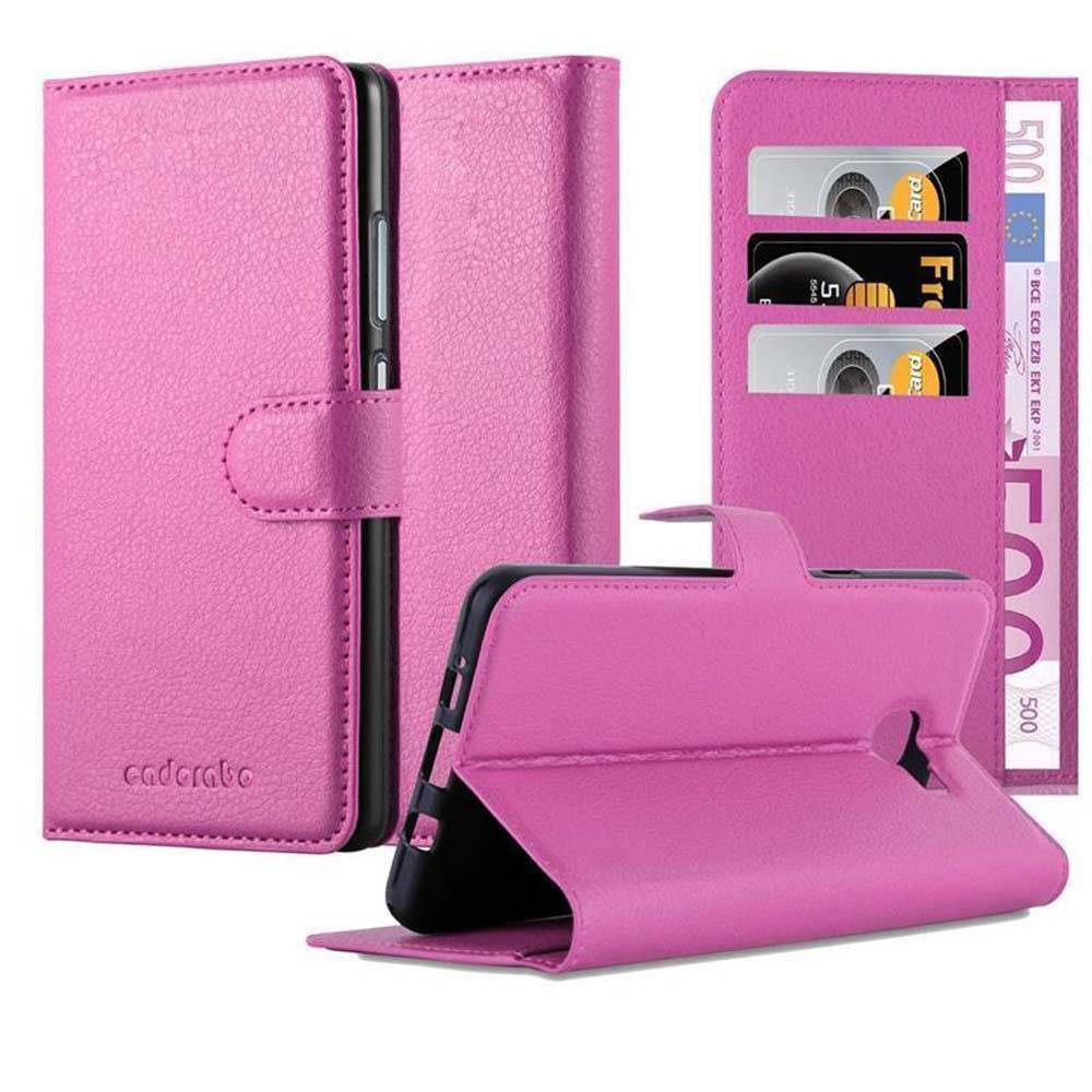 Cadorabo Hülle für Samsung Galaxy A9 2016 Schutz Hülle in Pink Handyhülle Etui Case Cover Magnetverschluss