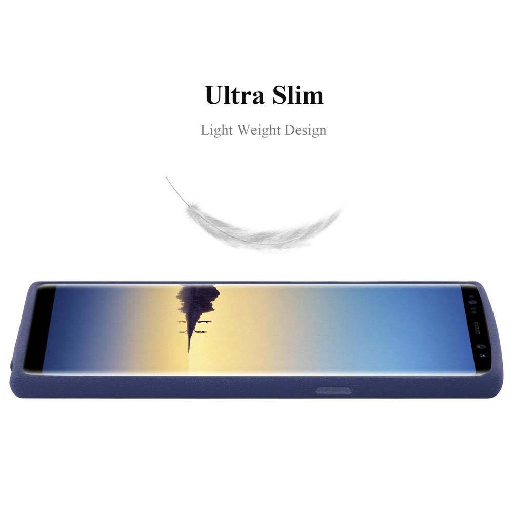 Cadorabo Schutzhülle für Samsung Galaxy NOTE 8 Hülle in Blau Handyhülle TPU Etui Cover Case