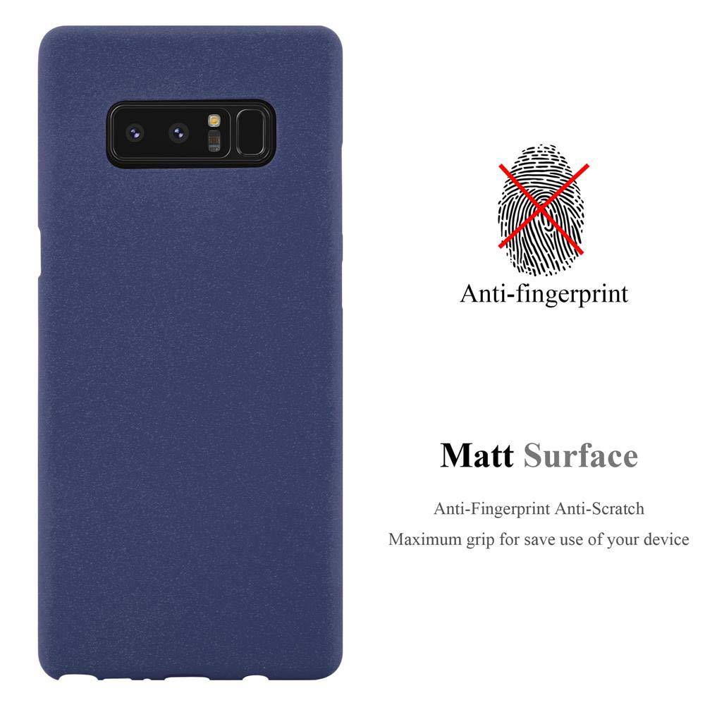 Cadorabo Schutzhülle für Samsung Galaxy NOTE 8 Hülle in Blau Handyhülle TPU Etui Cover Case