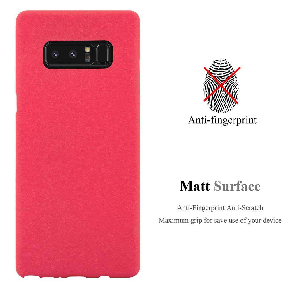 Cadorabo Schutzhülle für Samsung Galaxy NOTE 8 Hülle in Rot Handyhülle TPU Etui Cover Case