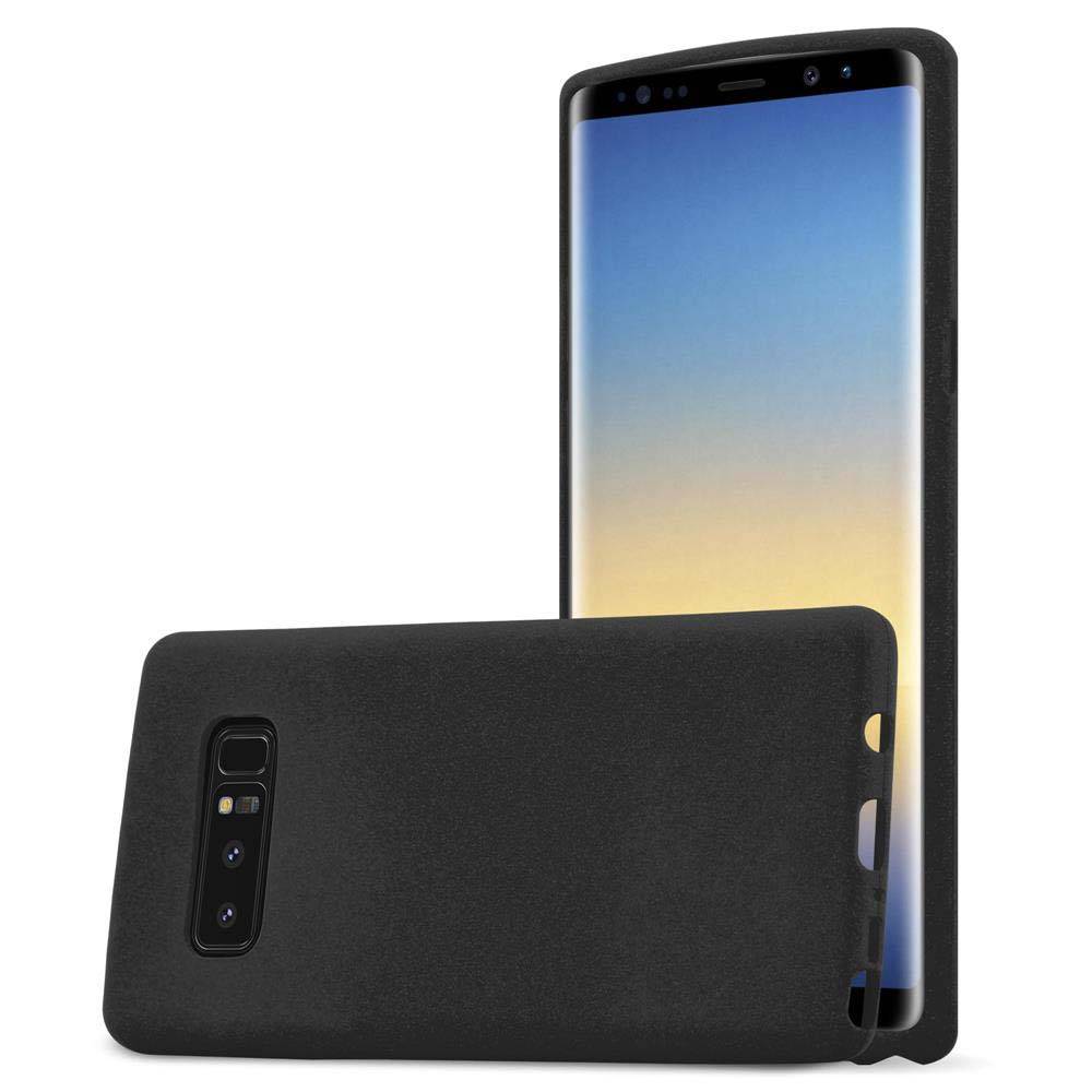 Cadorabo Schutzhülle für Samsung Galaxy NOTE 8 Hülle in Schwarz Handyhülle TPU Etui Cover Case