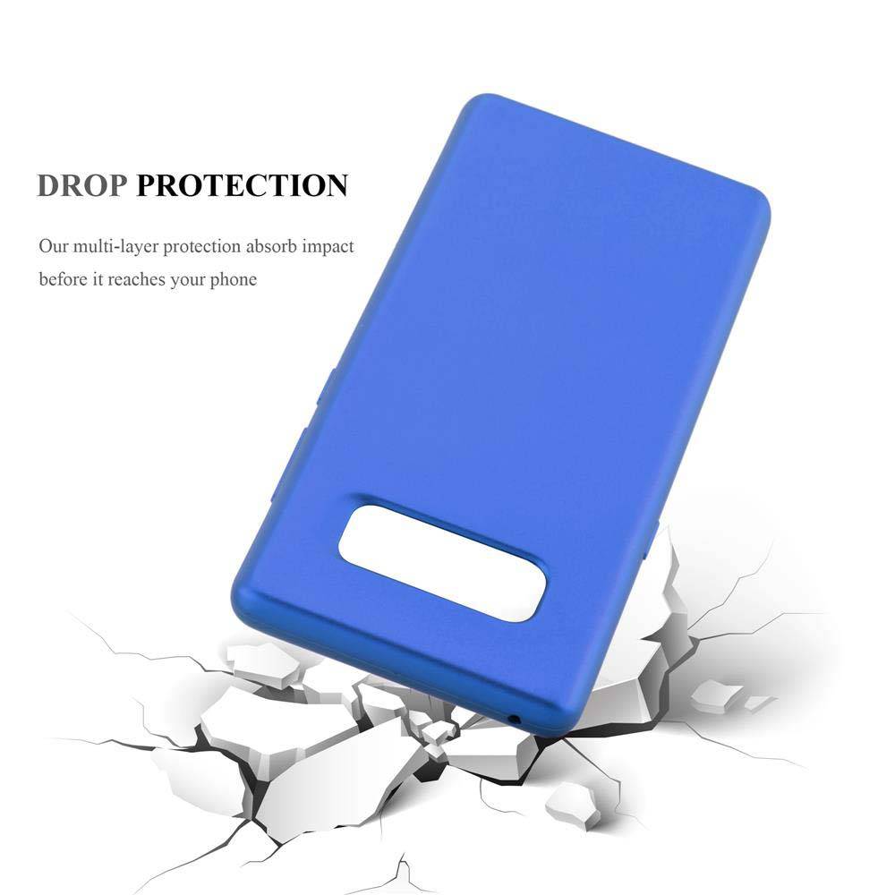 Cadorabo Schutzhülle für Samsung Galaxy NOTE 8 Hülle in Blau Handyhülle TPU Silikon Etui Cover Case