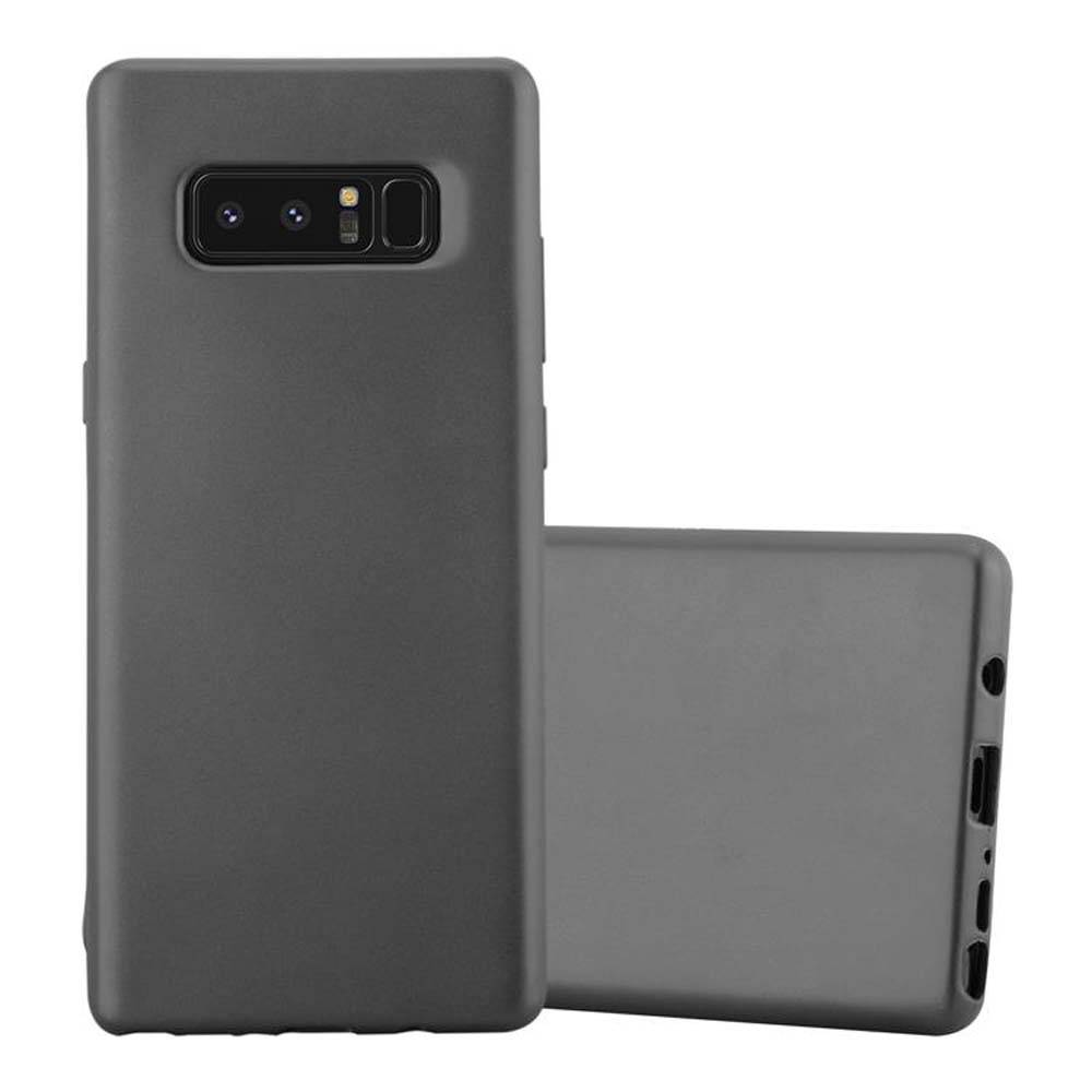 Cadorabo Schutzhülle für Samsung Galaxy NOTE 8 Hülle in Grau Handyhülle TPU Silikon Etui Cover Case